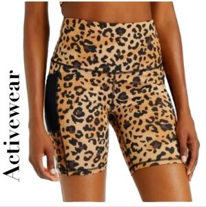 Activewear Leopard Print Biker Shorts by LegEnd Size XL